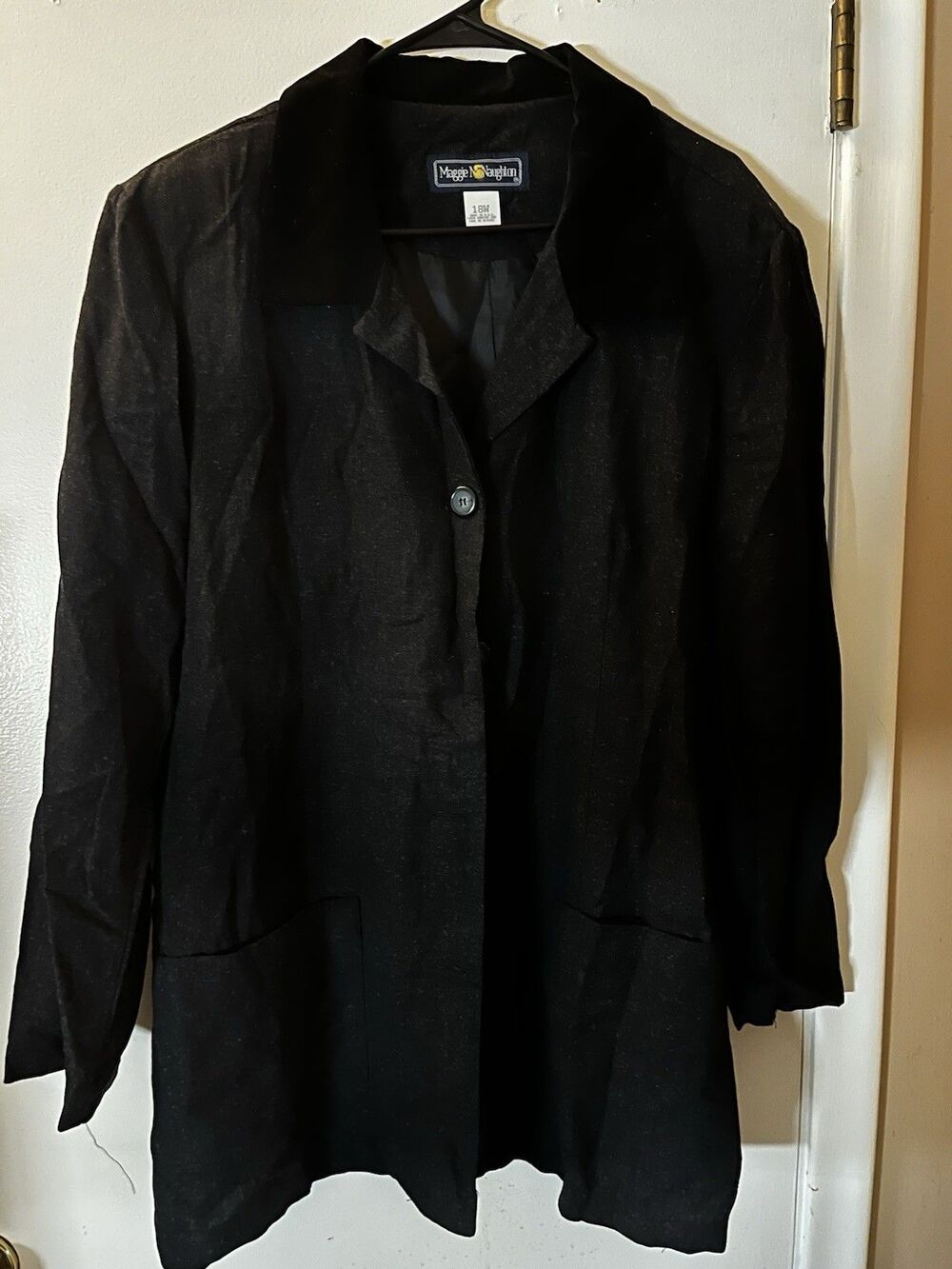 Maggie McNaughton Women's Lightweight Black Jacket/Blazer, Size 18W